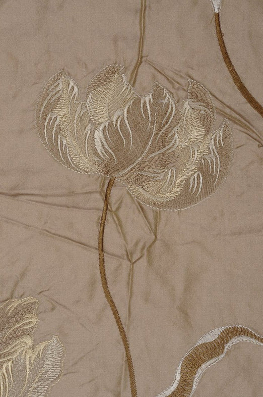 Corn Embroidered Taffeta Silk 504 Fabric