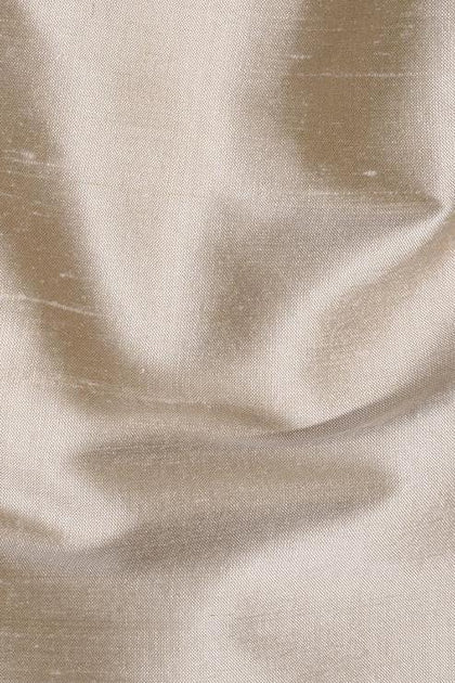Creme Brulee Silk Faille Fabric