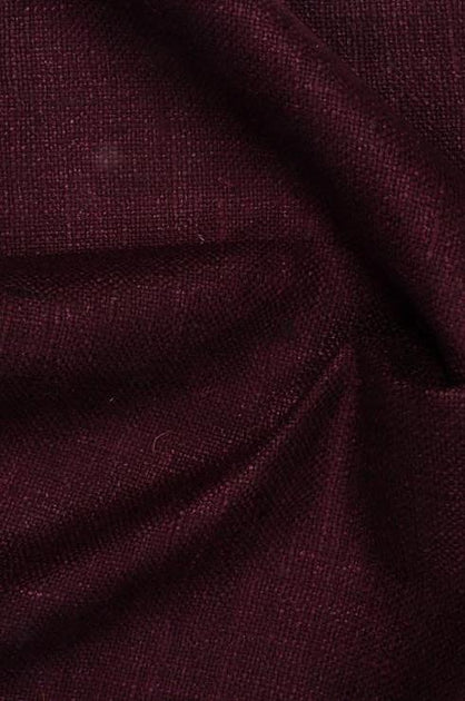 Burgundy Poly China Silk Lining Fabric - Bridal Fabric by the Yard