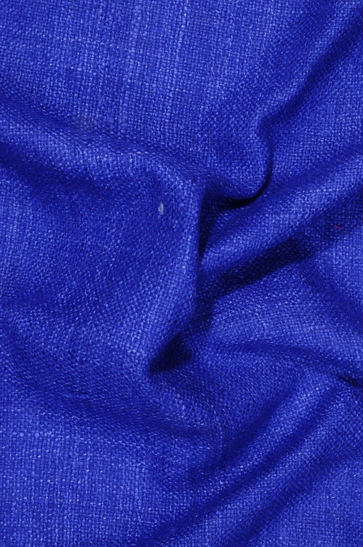 Dazzling Blue Silk Linen (Matka) Fabric