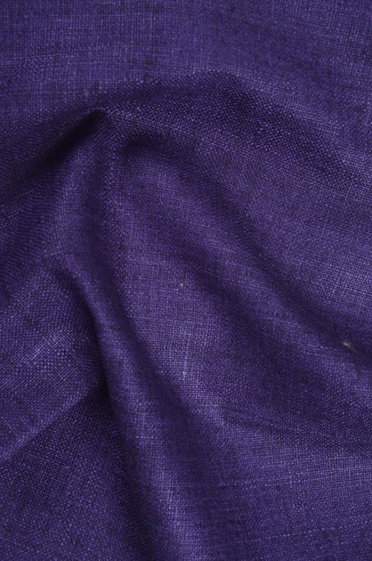 Dark Navy Silk Linen (Matka) Fabric main image 0