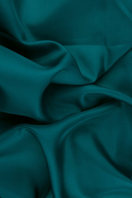 Emerald Habotai Silk Fabric