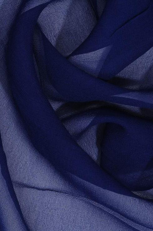 Estate Blue Silk Georgette Fabric