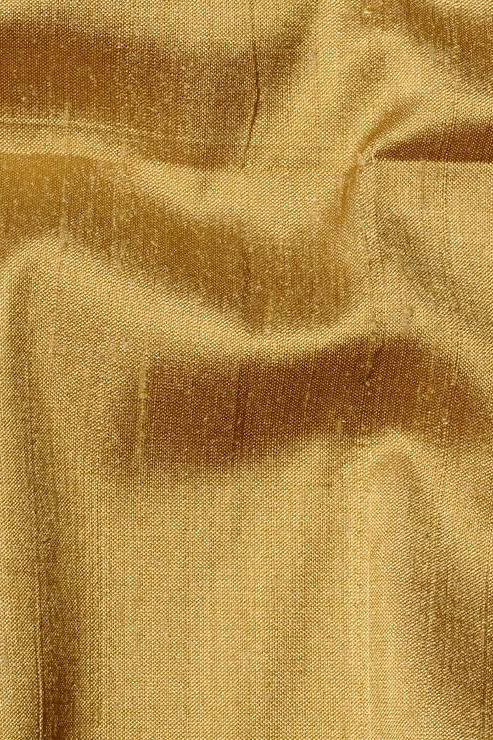 Honey Gold Silk Shantung 44" Fabric