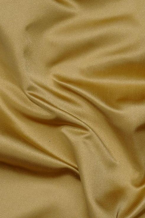 Honey Gold Silk Duchess Satin Fabric