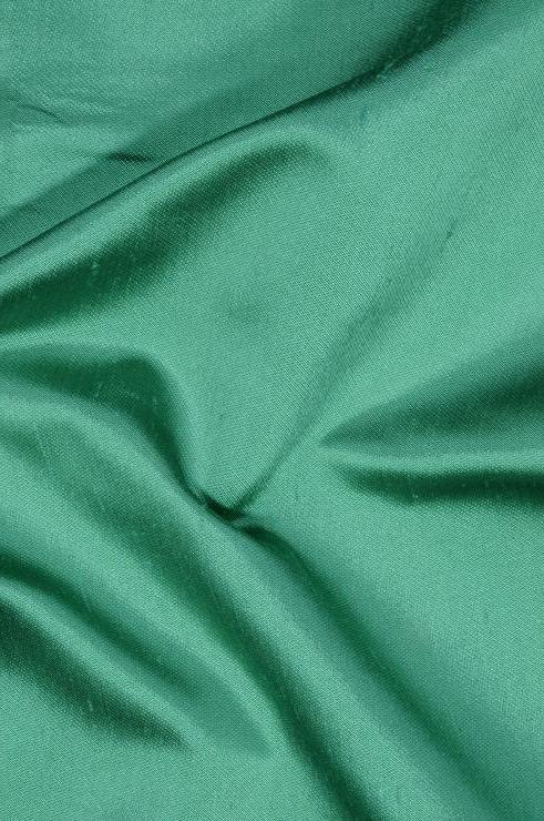Kelly Green Italian Shantung Silk Fabric