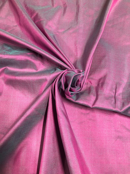 Iridescent Purple Spun Silk Fabric