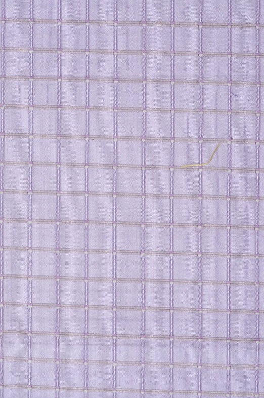 Lavender Lilac Silk Shantung Windowpane 44" Fabric