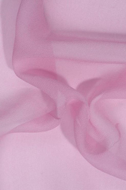 Orchid Pink Silk 4-Ply Crepe Fabric main image 1