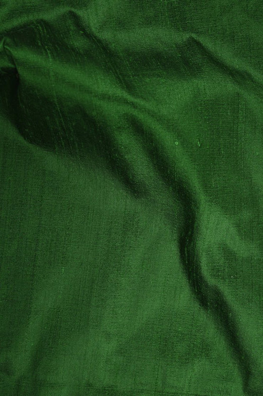 Medium Green Dupioni Silk Fabric