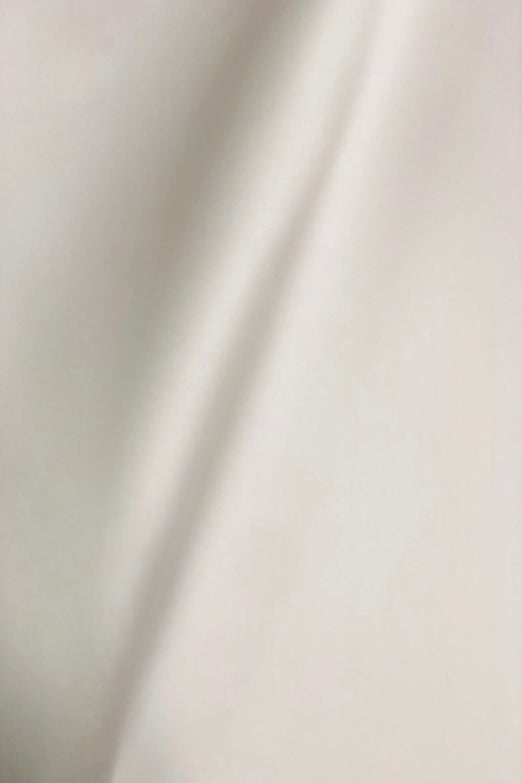 White Silk Blend Mikado Fabric