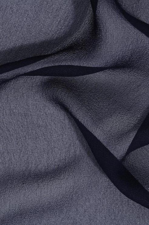 Navy Silk Georgette Fabric
