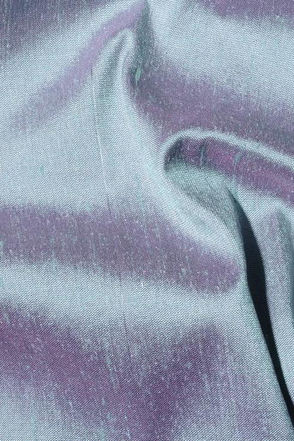 Deep Scuba Blue Metallic Shantung Silk Fabric main image 1