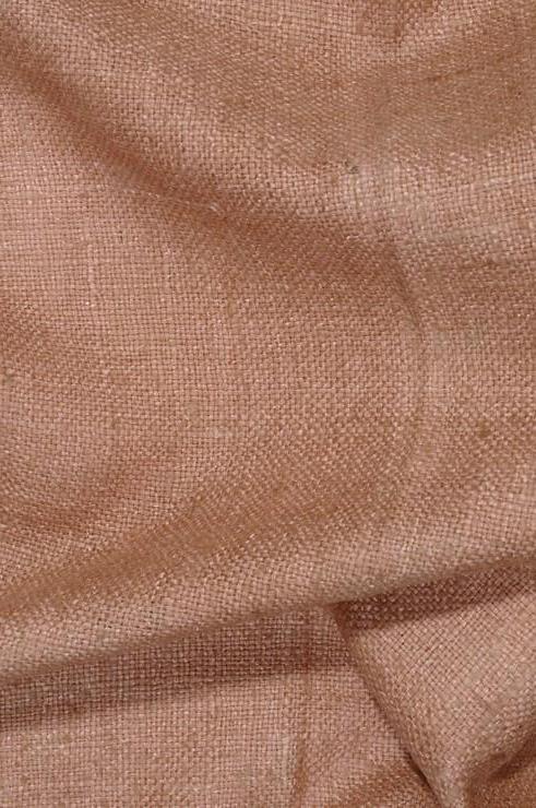Peach Silk Linen (Matka) Fabric