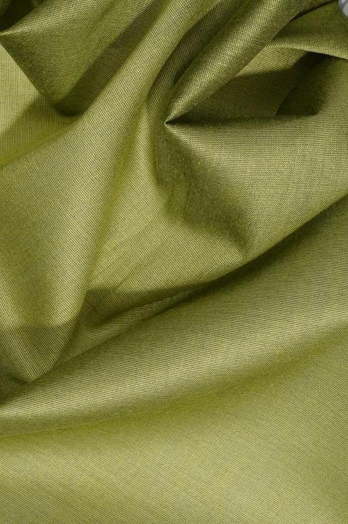 Peridot Green Cotton Silk Fabric
