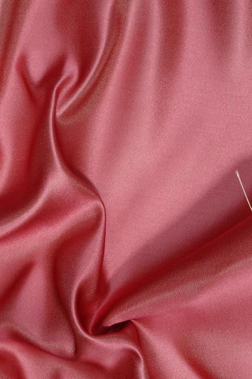 Salmon Pink Double Face Duchess Satin Fabric