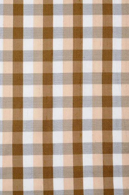 Multi-Color Plaid Plaid Silk Shantung 134 Fabric main image 1