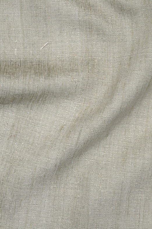 Silver Green Katan Matka Silk Fabric
