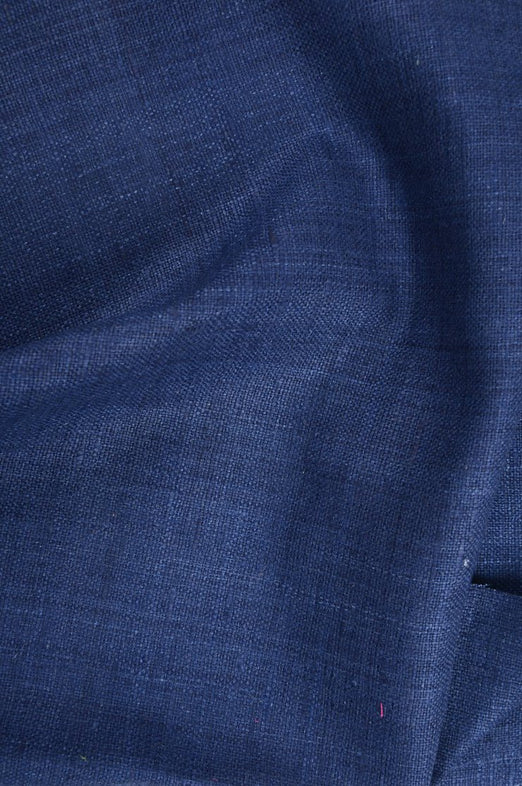 Stone Blue Silk Linen (Matka) Fabric