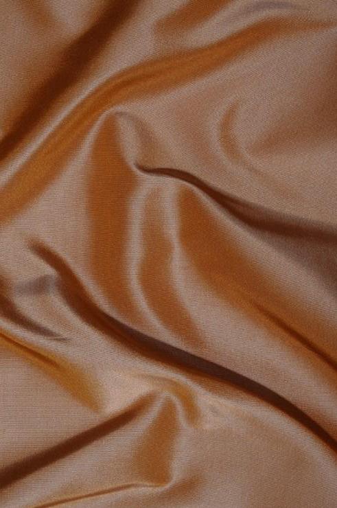 Tobacco Brown Heavy Taffeta Silk Fabric