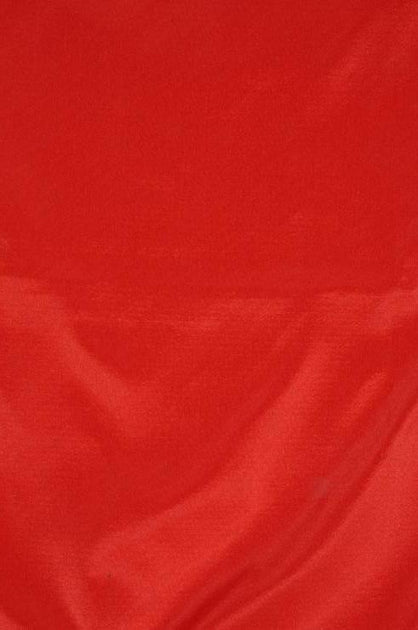 NY Designer Fabrics Ribbon Red Silk Crepe Back Satin Fabric