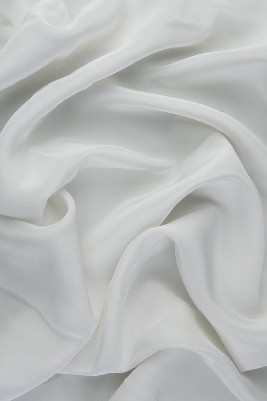 White Silk Crepe de Chine Fabric
