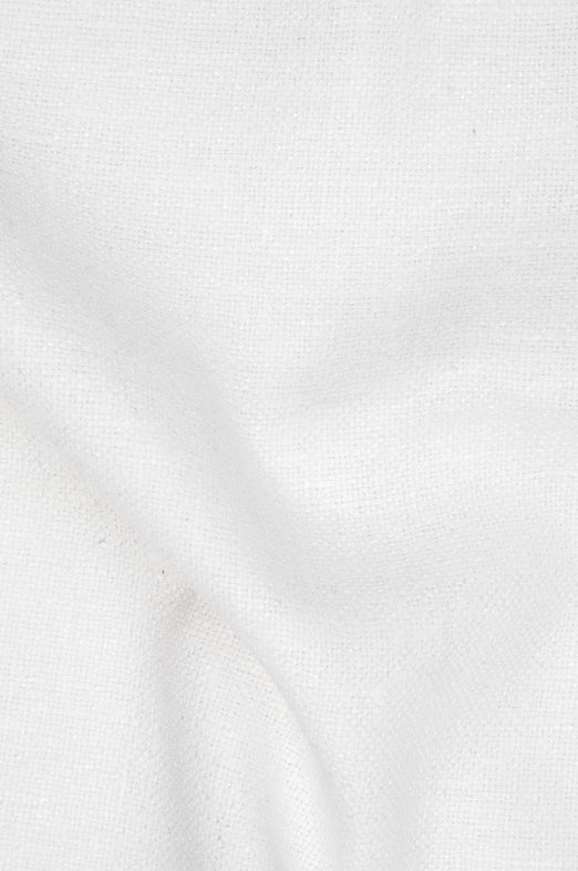 White Silk Linen (Matka) Fabric