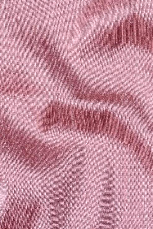 Wild Rose Silk Shantung 44" Fabric