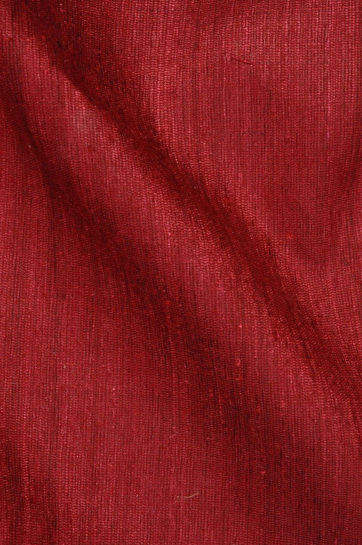 Wine Katan Matka Silk Fabric