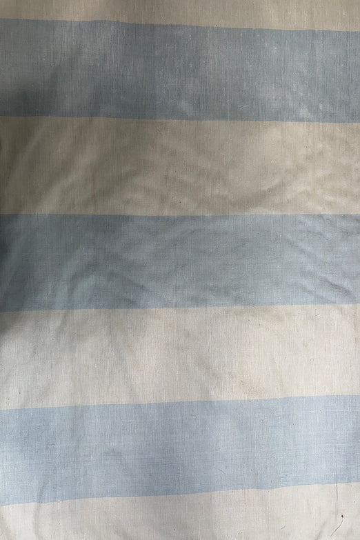 Blue and White Silk Tweed