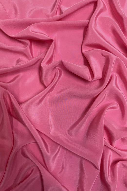 Azalea Pink Silk Crepe de Chine Fabric