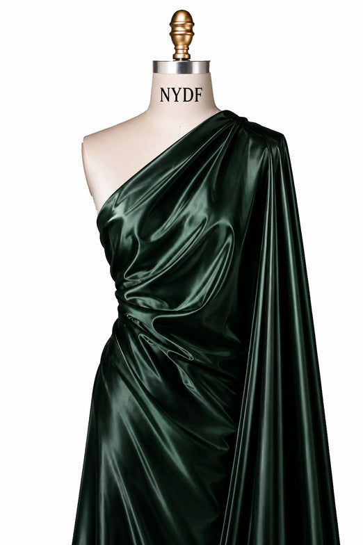 green fabric for dresses Forest Charmeuse Silk this fabric is more
