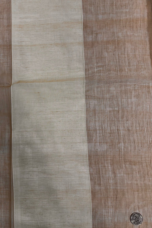 Beige Khaki Striped Cotton Novelty COT-102