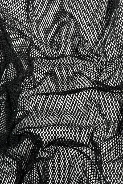 cotton fish net Black Cotton Fishnet Cot-177-01