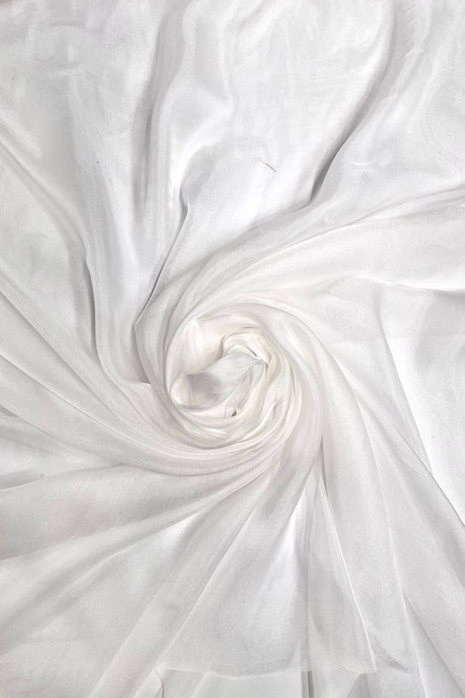 White Silk Chiffon