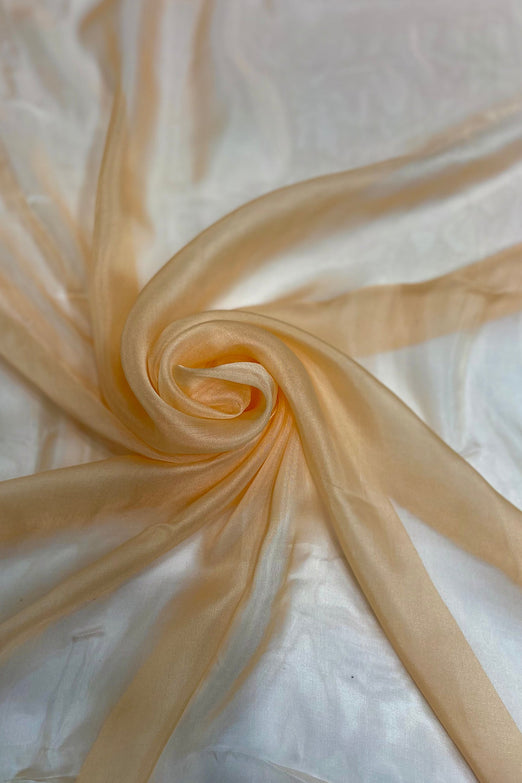 Caramel Cream Silk Chiffon