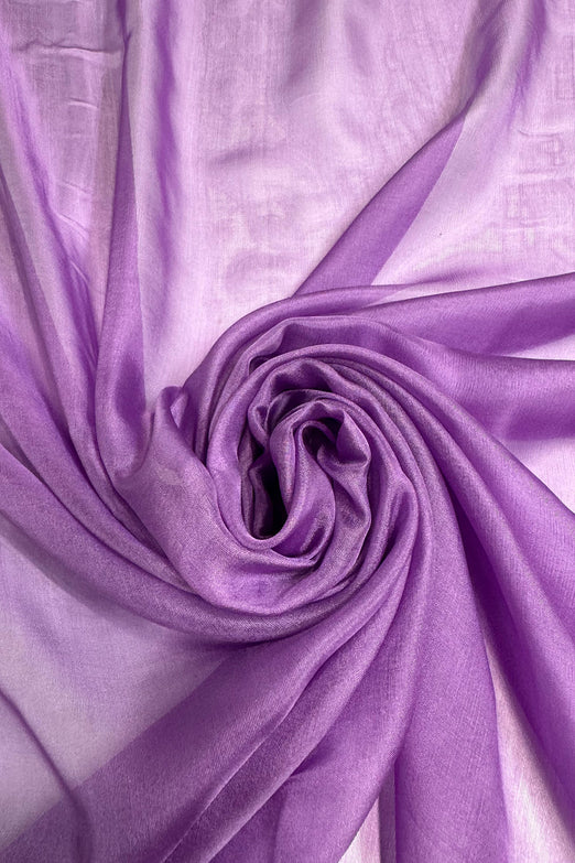 Bright Violet Silk Chiffon