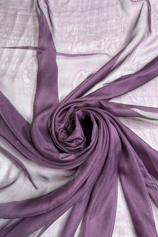 Plum Purple Silk Chiffon