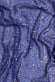 Blue Sequin & Beads on Silk Chiffon JEC-184-21