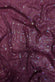 Wine Sequin & Beads on Silk Chiffon JEC-188-3