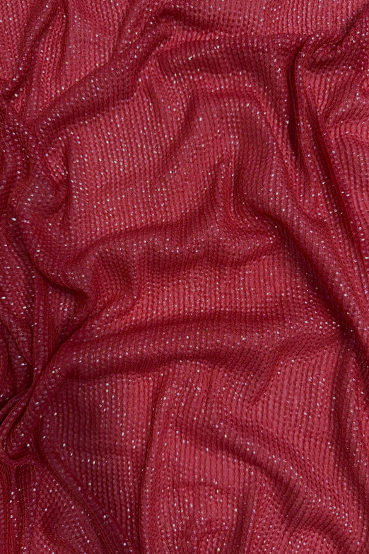 Geranium Sequin & Beads on Silk Chiffon JEC-200-03