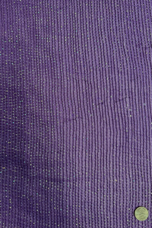 Purple Sequin & Beads on Silk Chiffon JEC-200-05