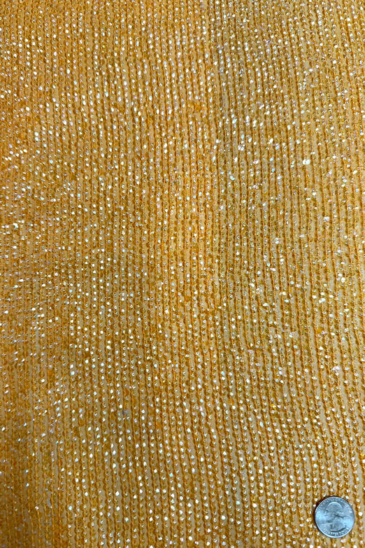 Citrine Red Sequin & Beads on Silk Chiffon JEC-200-08