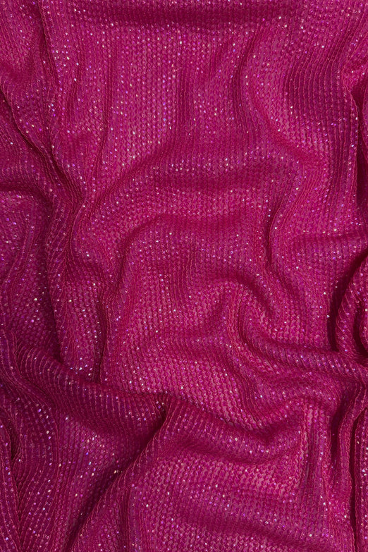 Beetroot Purple Sequin & Beads on Silk Chiffon JEC-200-10