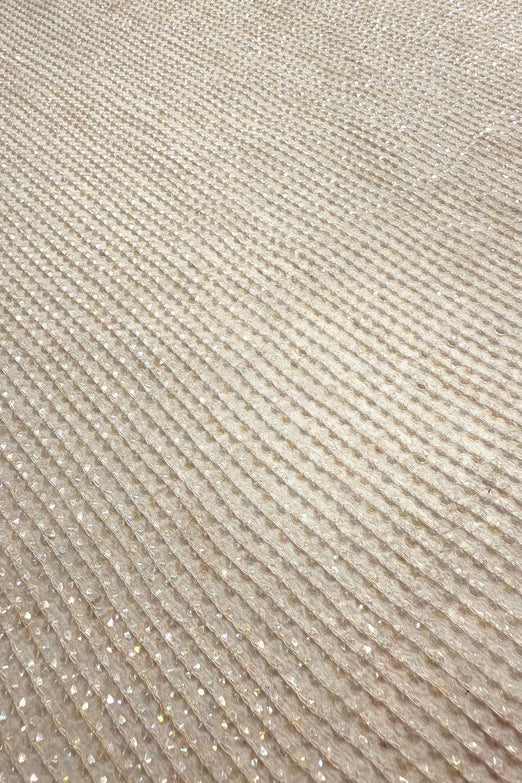 Offwhite Sequin & Beads on Silk Chiffon JEC-200-20