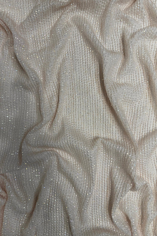 Offwhite Sequin & Beads on Silk Chiffon JEC-200-20