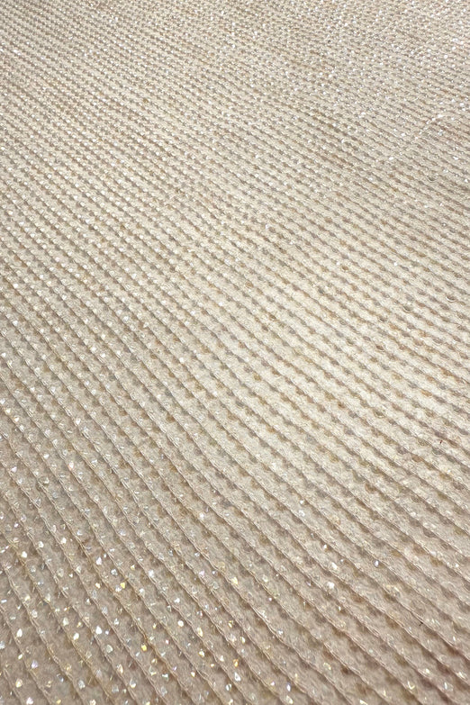 Offwhite Sequin & Beads on Silk Chiffon JEC-200-20