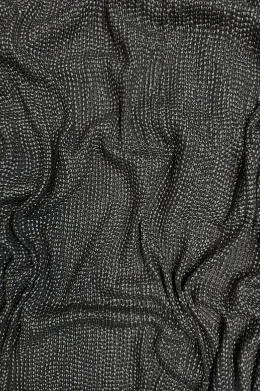 Steele Gray Sequin & Beads on Silk Chiffon JEC-200-41