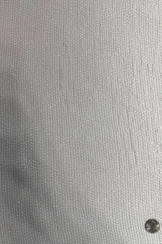 Snow White Sequin & Beads on Silk Chiffon JEC-200-45