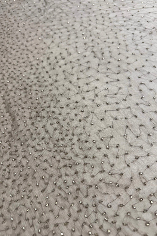 Seashell Ombre Sequin & Beads on Silk Chiffon JEC-201-01